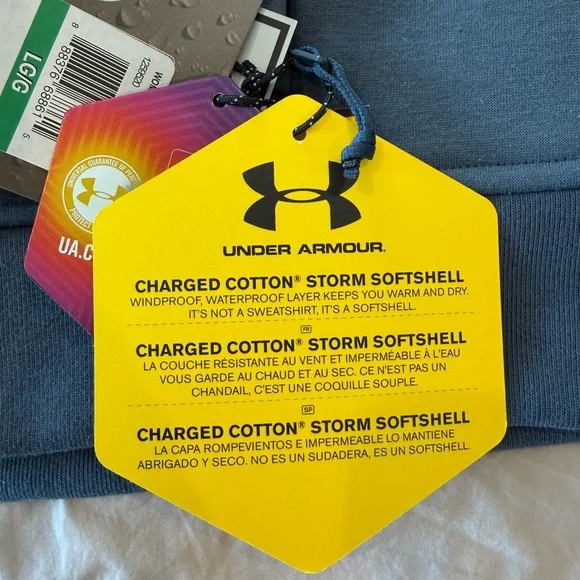 Women’s Under Armour Steel Blue Performance Jacket - Picture 8 of 10